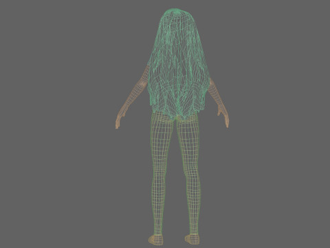 Beautiful cute girl V29034 3D Model