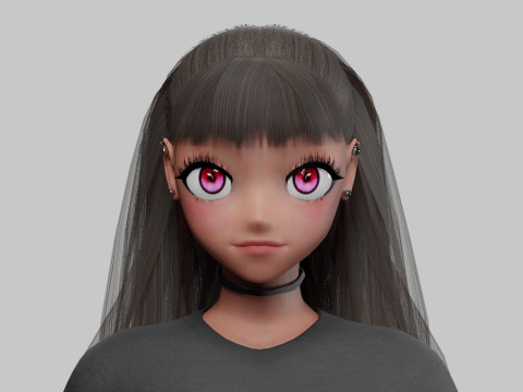 Classic Basic girl V28337 Model 3D