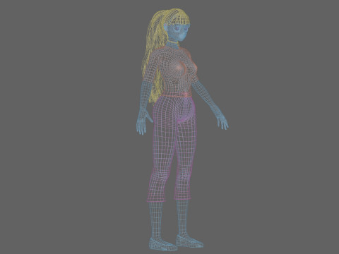 Classic Basic girl V28337 Model 3D