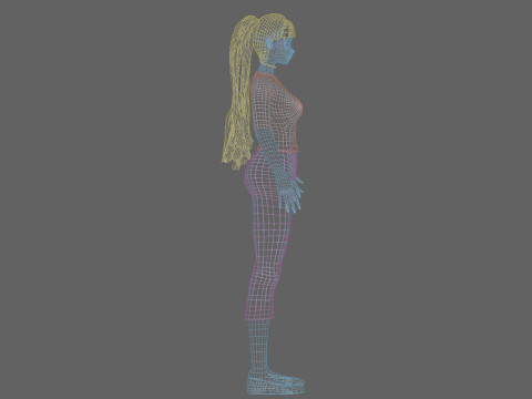 Classic Basic girl V28337 Model 3D