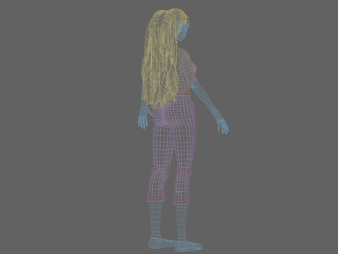 Classic Basic girl V28337 Model 3D