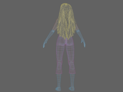 Classic Basic girl V28337 Model 3D