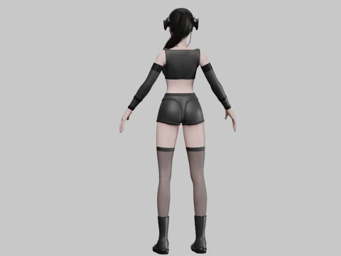 Cool cute girl V28523 3D Model
