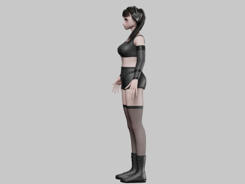Cool cute girl V28523 3D Model