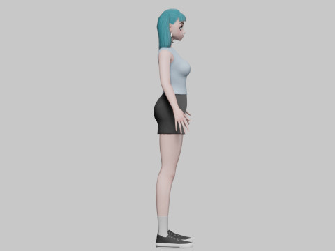 Cute anime girl V23846 Modelo 3D