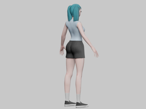 Cute anime girl V23846 Modelo 3D
