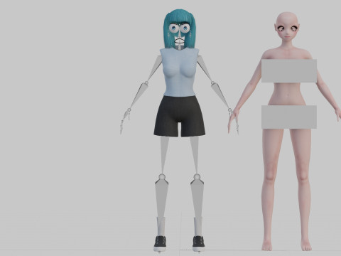 Cute anime girl V23846 Modelo 3D