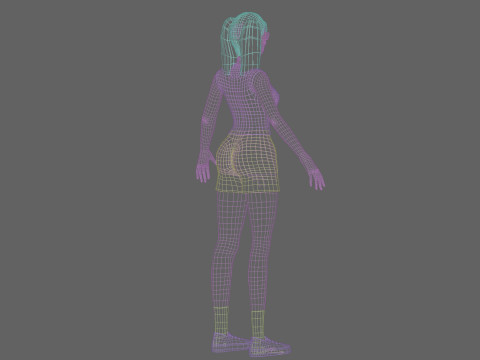 Cute anime girl V23846 Modelo 3D