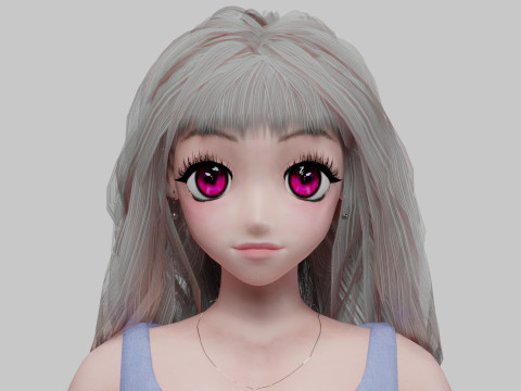 Cute Basic girl V38440 Modelo 3D