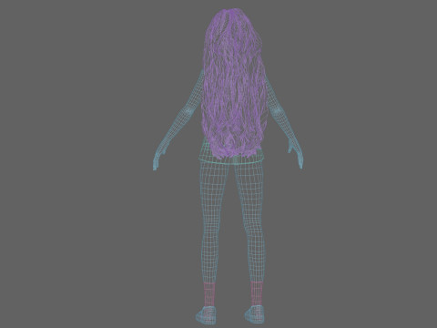 Cute Basic girl V38440 Modelo 3D