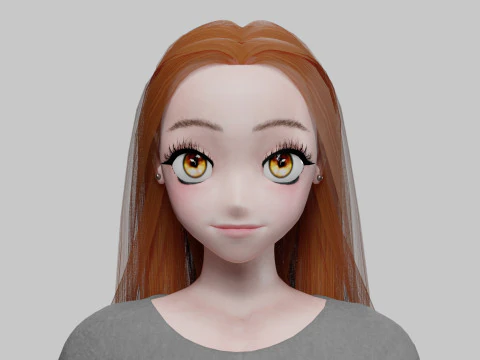 प्यारी मानक लड़की V31312 3D मॉडल