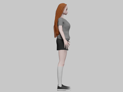 Cute Standard girl V31312 3D मॉडल