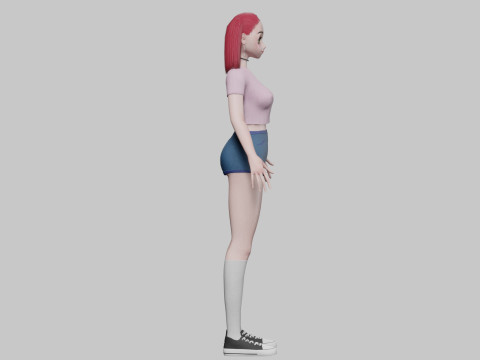 Cute teen girl V24791 Modelo 3D