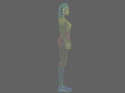 Cute teen girl V24791 Modelo 3D