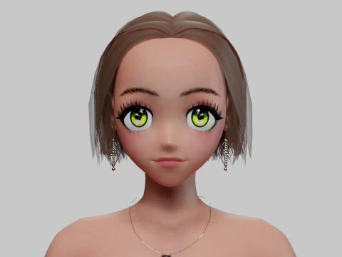 Cute Young girl V29017 3D Model