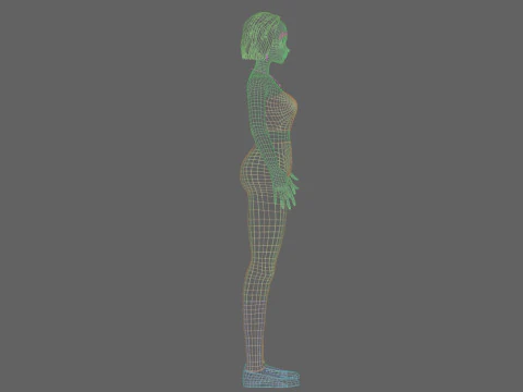Cute Young girl V29017 3D Model