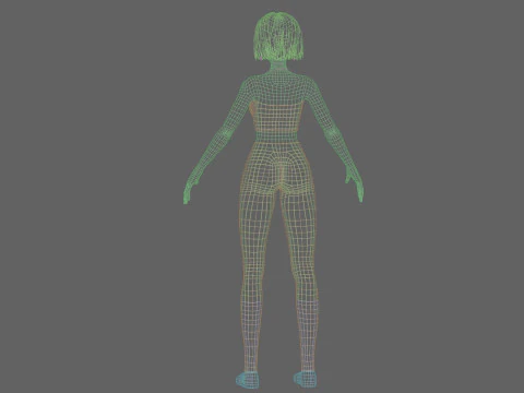Cute Young girl V29017 3D Model
