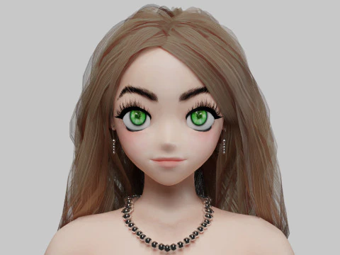 Standard Basic girl V39143 3D Model