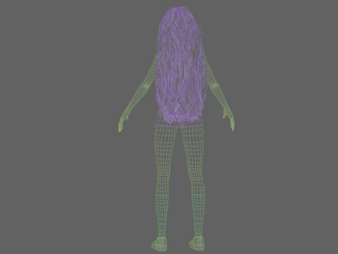 Standard Basic girl V39143 3D Model