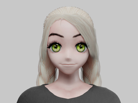 Standard cute girl V28897 3D Модель