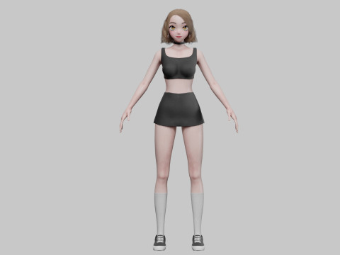 Sweet Basic girl V25982 3Dモデル