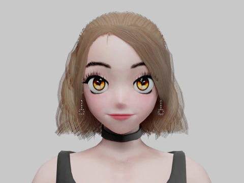 Sweet Basic girl V25982 3D Model