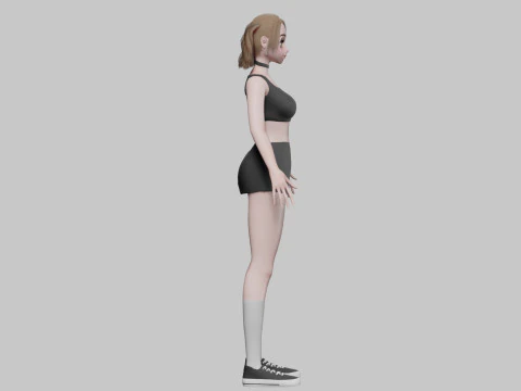 Sweet Basic girl V25982 3D Model