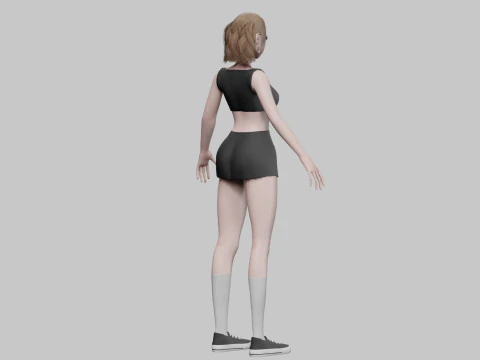 Sweet Basic girl V25982 3D Model