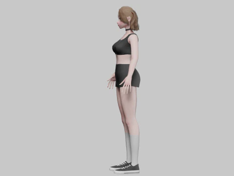 Sweet Basic girl V25982 3D Model