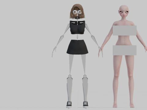 Sweet Basic girl V25982 3D Model