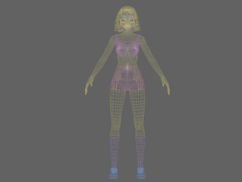 Sweet Basic girl V25982 3D Model