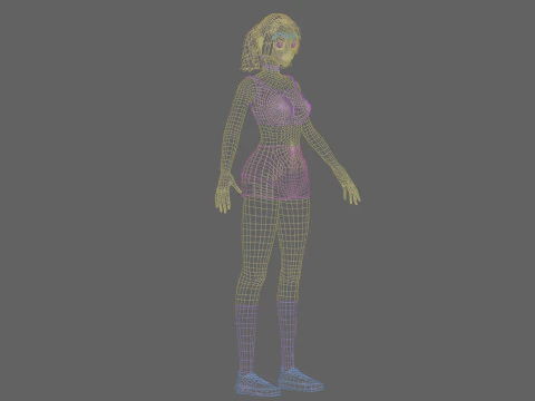 Sweet Basic girl V25982 3D Model