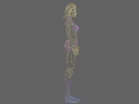 Sweet Basic girl V25982 3D Model