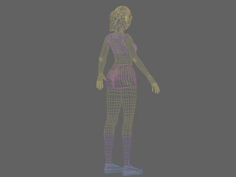 Sweet Basic girl V25982 3D Model