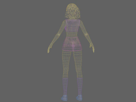 Sweet Basic girl V25982 3D Model