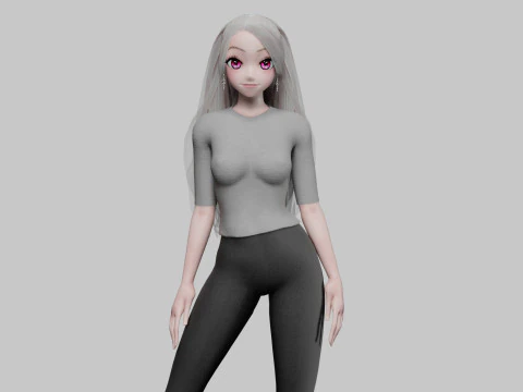 किशोर सुंदर लड़की V33036 3D मॉडल