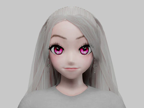 Teen cute girl V33036 3D Model
