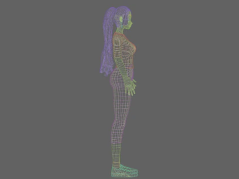 Teen cute girl V33036 3D Model
