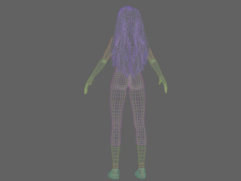 Teen cute girl V33036 3D Model