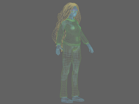 Young cute girl V39990 3D Model