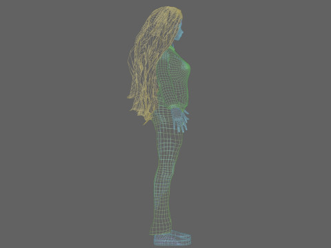 Young cute girl V39990 3D Model