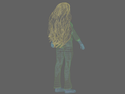 Young cute girl V39990 3D Model