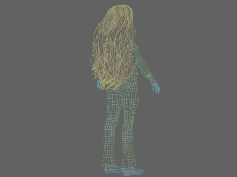 Young cute girl V39990 3D Model