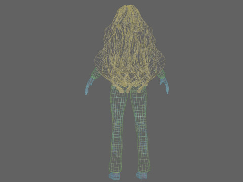 Young cute girl V39990 3D Model