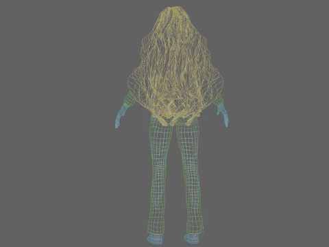 Young cute girl V39990 3D Model