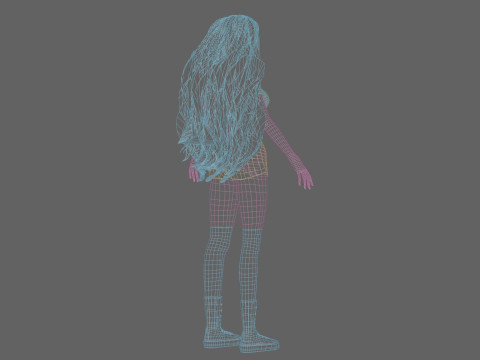 Anime Cartoon girl V41010 Modelo 3D