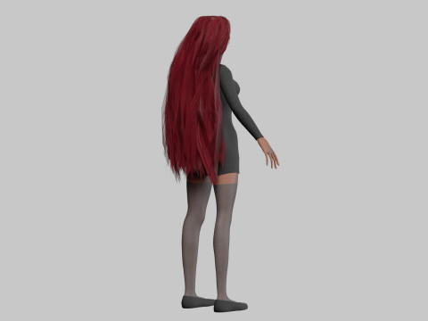 Anime Standard girl V33384 Modello 3D