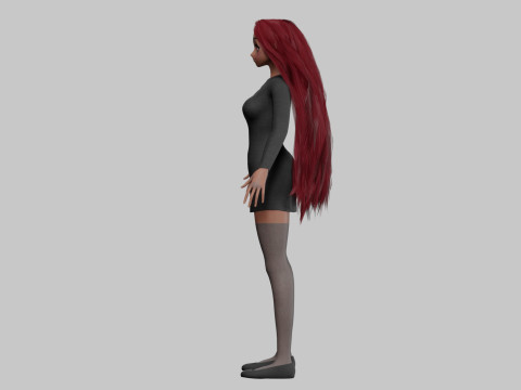 Anime Standard girl V33384 Modello 3D