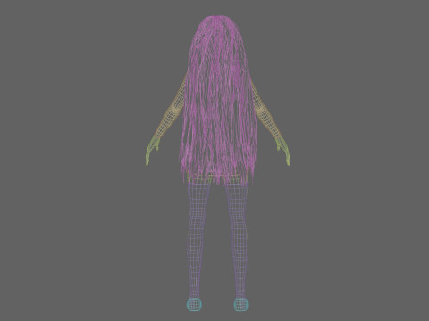 Anime Standard girl V33384 Modello 3D