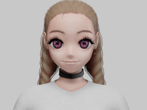 Basic Beautiful girl V29579 3D Model